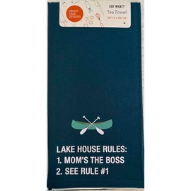 Lake House Rules Tea Towel