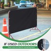 Tioncy 8.5 FT Safety Barricade Heavy Duty Portable Crowd Control