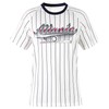 Simapak Mens Baseball Pinstripe Fans Athletic City Raglan T-Shirts -