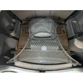 EACCESSORIES EA Rear Trunk Organizer Cargo Net for Volkswagen TIGUAN 2018-2023 – Floor Cargo Net for SUV - Premium Mesh Car Trunk Organizer Vehicle Carrier Storage - Compatible with VW TIGUAN