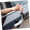 Parliky 5pcs Stainless Steel Shopping Cart Token Key Ring Shoe