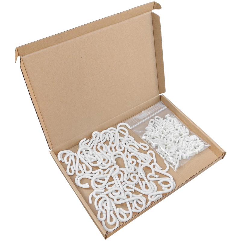50 Pairs of Curtain Track Roller Hooks – Plastic Curtain