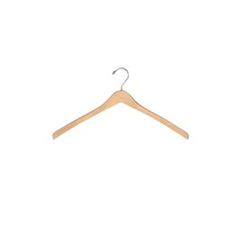 SSWBasics 17 inch Natural Wood All Purpose Suit Hangers- Case of 50