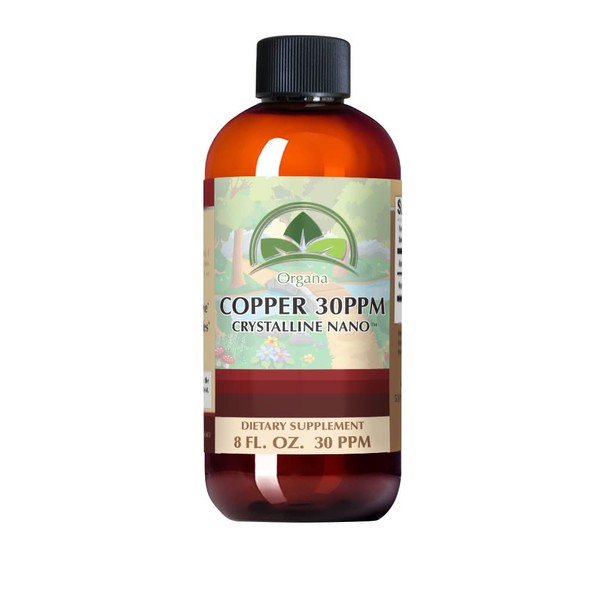 Organa Pure Crystalline Liquid Copper Supplement - 30 PPM - High Absorption Copper