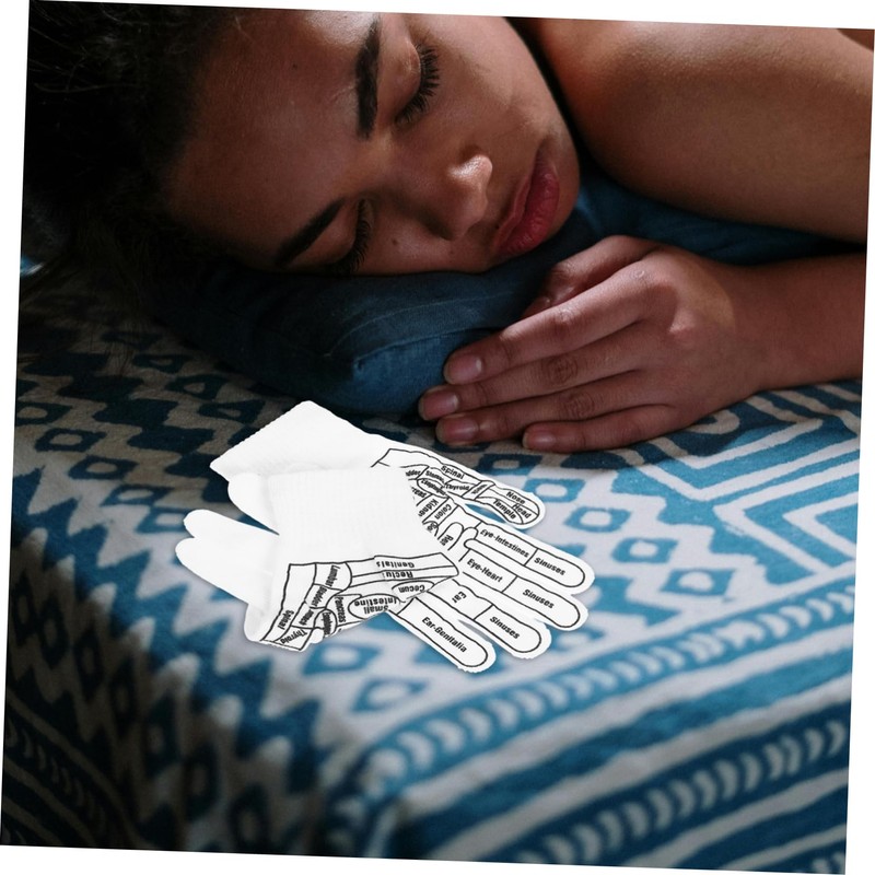 BIUDECO Cotton Cloth Material Massage Gloves Elastic Hand Gloves for