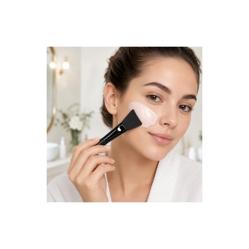 4 Brochas de Silicón para Mascarillas Faciales (TIPO ESPATULA) -