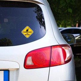 Tampa Printing 5 PACK 4"x2.75" FORMER BABY ON BOARD Sticker Decal Humor Funny Gift VG0254