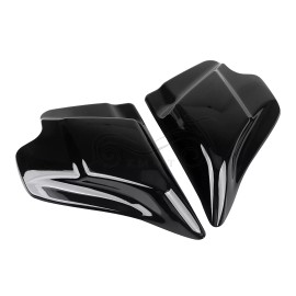 Unbranded Vivid Black Side Covers Panel Cowl Fit For Harley Road King Electra Glide FLHT