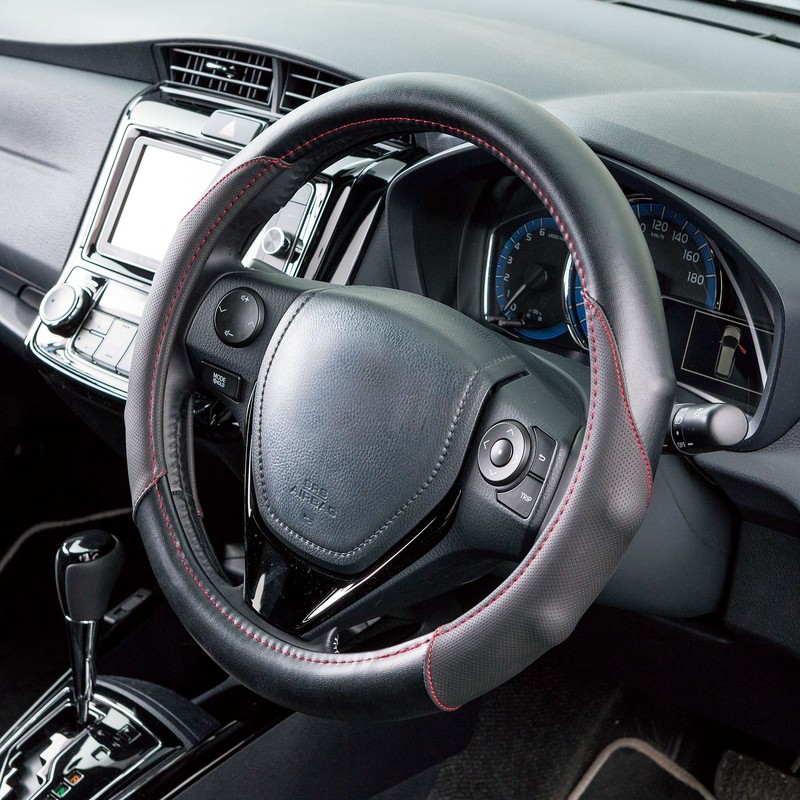 Bonform 6700-01BK Steering Wheel Cover Sporty Grip Light/Regular Car Steering