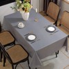 SASTYBALE Vinyl Tablecloth, Wipeable Water-proof Vinyl Tablecloths with Flannel Backing