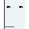 Icy blue lined notebook / 100 pages / A4 dimension