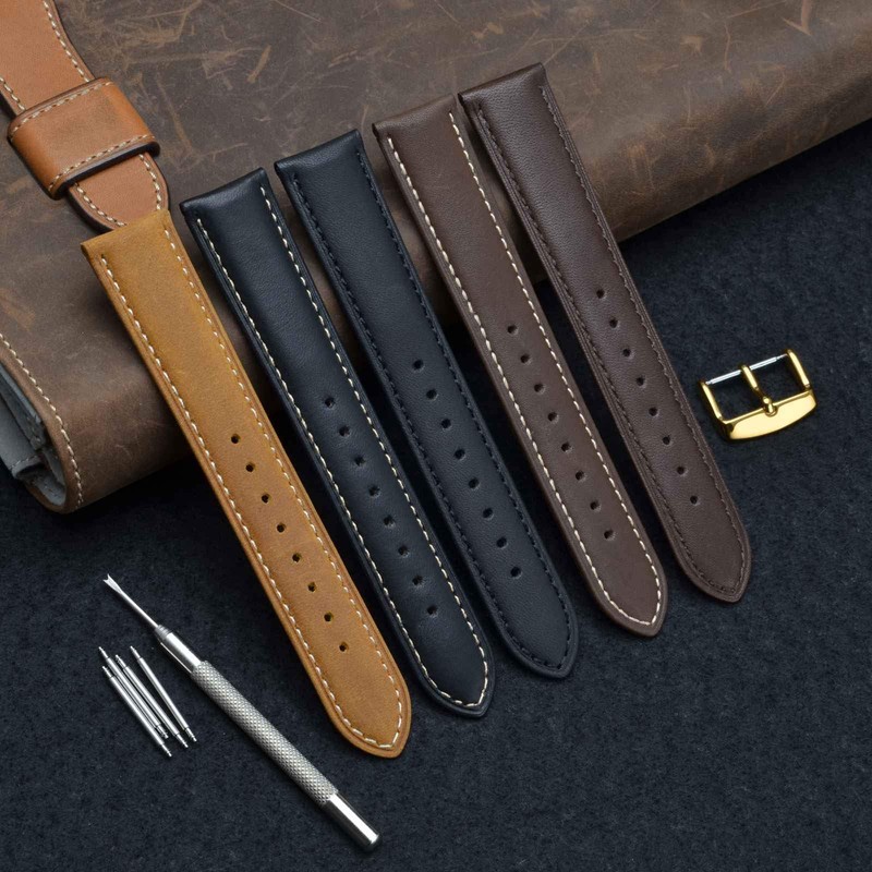 WOCCI Watch Band, 0.9 inch (24 mm) Replacement Strap, Vintage