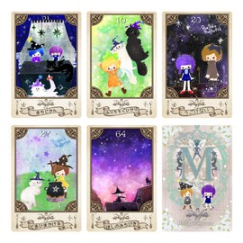 Majokoma Jolica Oracle Card | Cat Cat | 72 Cards with Japanese Instruction Manual (English Language Not Guaranteed)
