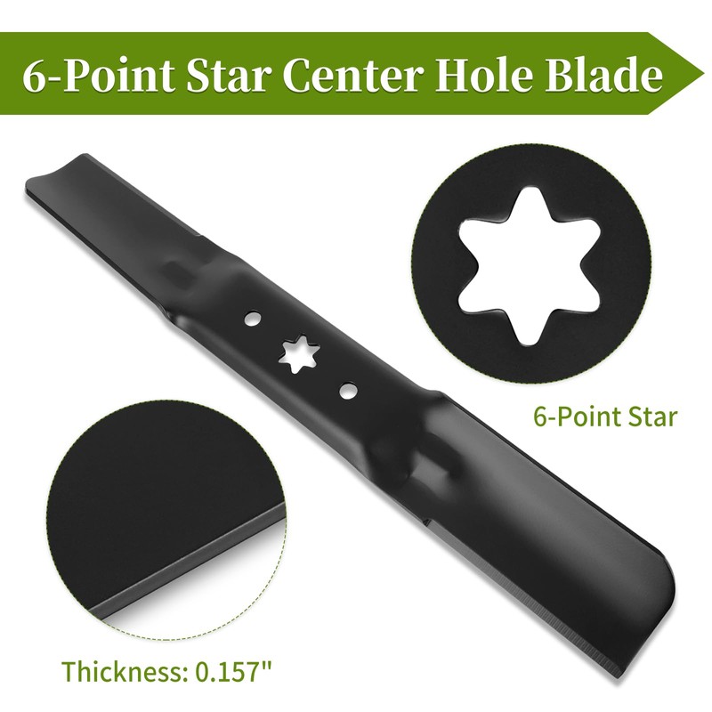 Bularie 942-05056A Mower Blades Compatible with Cub-Cadet ZT1 54" Mower