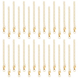 UNICRAFTALE 30Pcs Jewelry Chain Extenders Necklace Extenders for DIY
