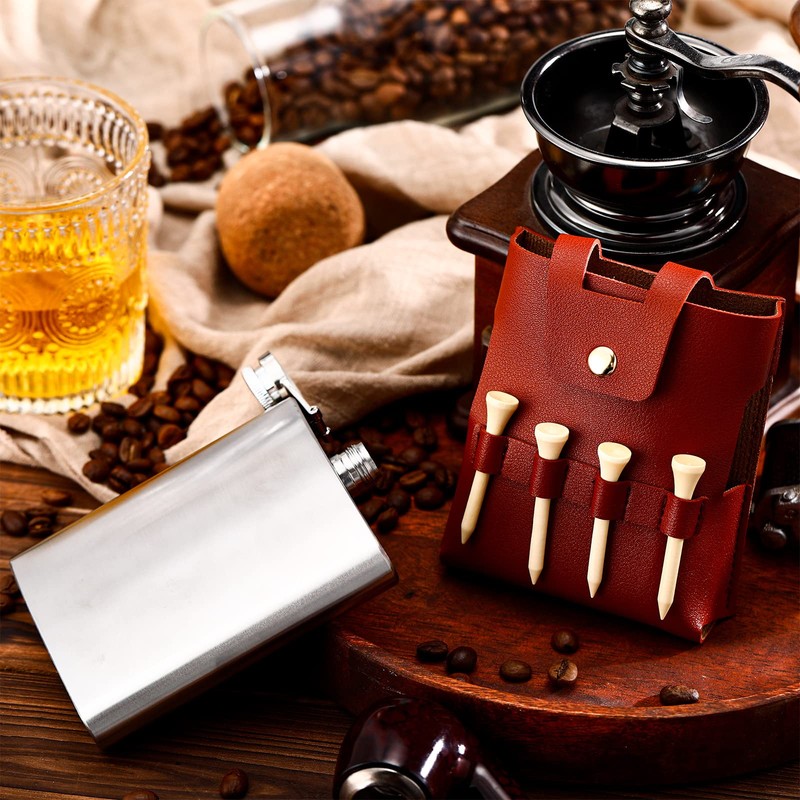 Golf Flask Gift Set 7 oz Stainless Steel Golf Flask