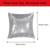 Xpanal Home Decorative Solid Glitter Sequins Square Throw Pillow Covers