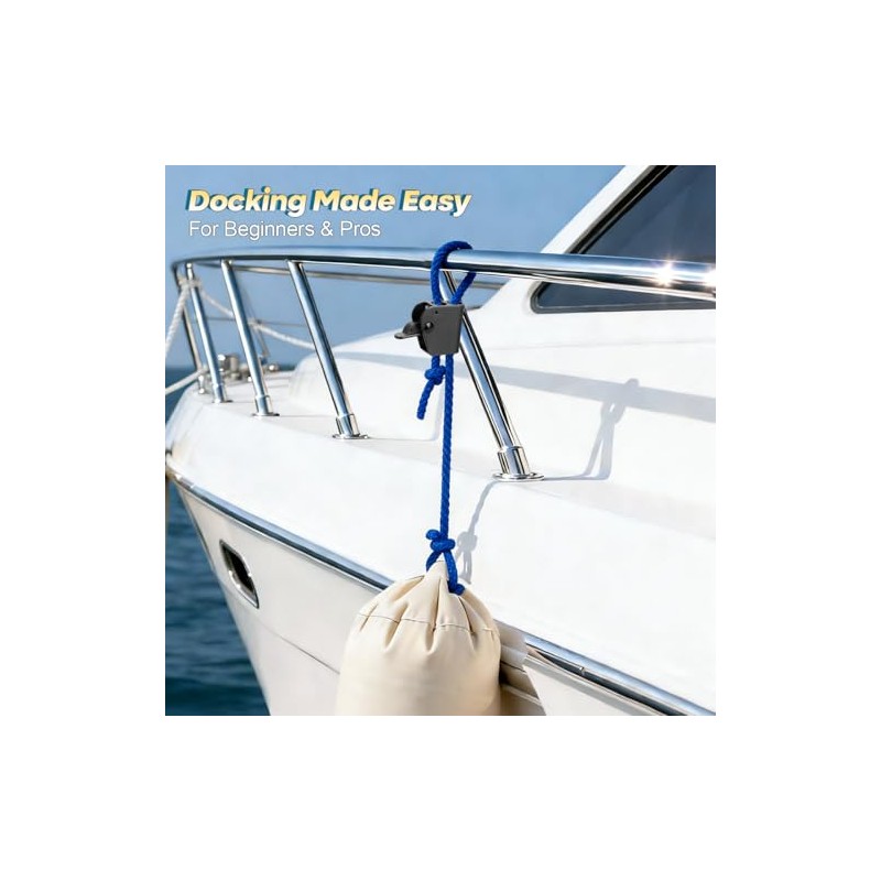 Stainless Steel Boat Fender Clips - Quick Release for Easy