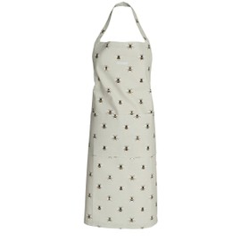 Sophie Allport - Bees Unisex Adult Kitchen Apron, 100% Cotton, with Adjustable Neck Strap and Front Pocket