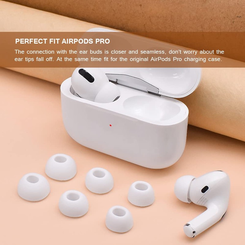 Replacement Ear Tips for AirPods Pro with Noise Reduction Hole,