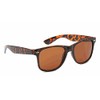 Retro Optix Sunglasses Classic 80’s Vintage Style Design (Tortoise Brown,