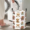 NSDGGE Cow Laundry Hamper Collapsible Large Laundry Baskets with Easy