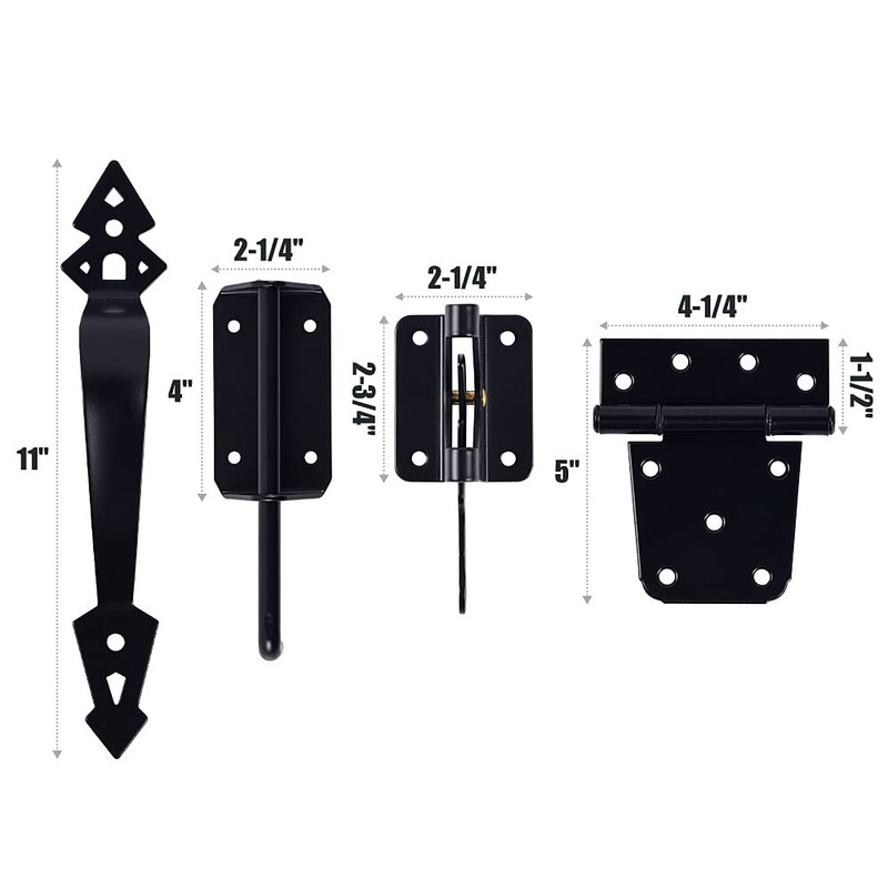 HOME MASTER HARDWARE Heavy Duty Gate Hardware Kit, with Adjustable