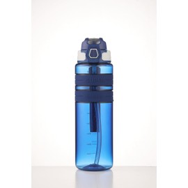 Sports Water Bottle, BPA FREE Tritan Plastic, Leak Proof Water Bottle With Filter, Flip Top, Sports Cup, Drink Bottles (Blue, 700ml)