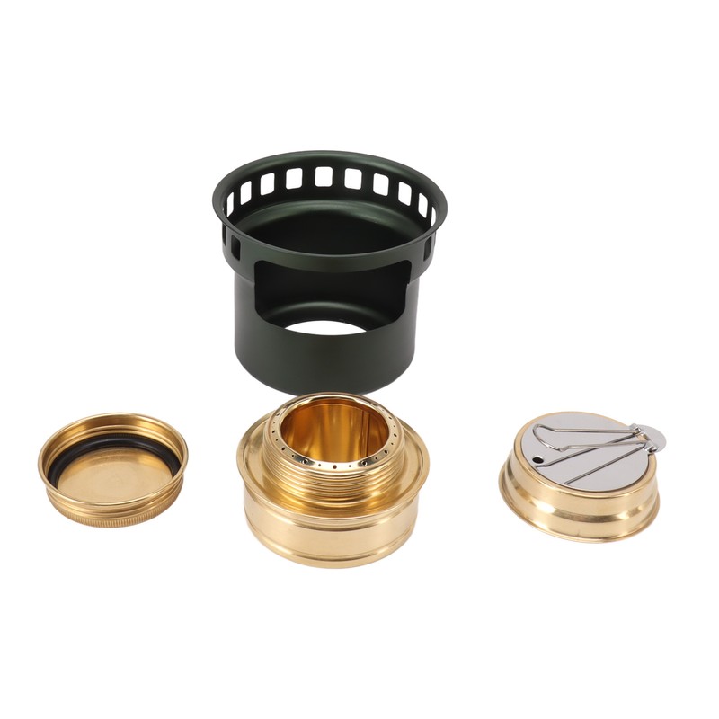 Spirit Burner Copper Windproof Portable Aluminium Alloy Alcohol Backpacking Stove