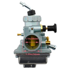 YFS200 Carburetor and Fuel Gas Tank Switch Valve Replacement for Yamaha Blaster 200 YFS200 YFS 200 Carb 1988-2006, Also Fit YFS200SE Special Edition 2006