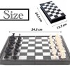 Chess Board Set Game,Folding Chess Board Travel Magnetic Chess Piece