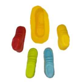 Flexible Molds - Baby Bootie (4 cavity) Baby Shower - Cream Cheese Mint Molds - Candy Melts - Fondant - Caramels - Soft Candy Molds