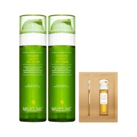 Maxclinic 맥스클리닉 폼 클렌징 골든 선인장 대용량 110g 2개 Max Clinic Foam Cleansing Golden Cactus Large Size 110g 2ea