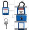 SAFBY Lockout Tagout Locks Loto Safety Padlock, Keyed Differently, OSHA