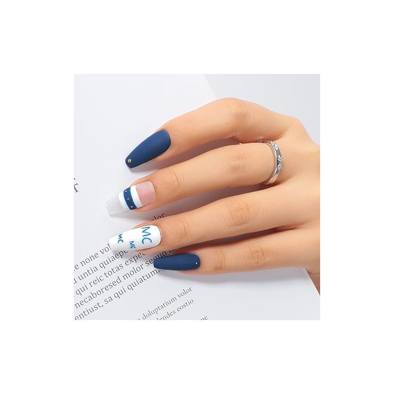 MAYCHAO- Esmalte de uñas en gel azul de 15 ml,