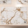 MARBLELIZED American Placemats, Washable, Fabric Place Mats with White Marble