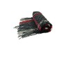 Charter Club Women's Cherry Red Black Fringe Scarf