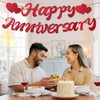 Tinoaly Happy Anniversary Banner, Pre-Strung Happy Anniversary Garland No DIY