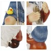 FORUP Resin Gnome Rain Gauges, Resin Gnome Garden Statue with