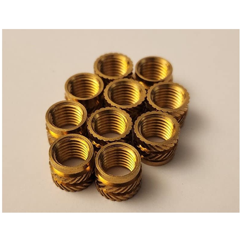 M8x1.0mm Brass Threaded Insert for 3D Printing