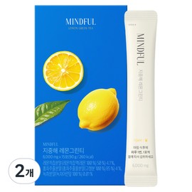 Foodology Mindful Mediterranean Lemon Green Tea, 15 servings, 2 pcs / 푸드올로지 마인드풀 지중해 레몬그린티, 15회분, 2개