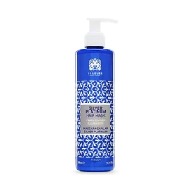 Valquer Silver Platinum Mask that perfects the color for bleached, white, gray and silver hair. To conditioning, nourishing and repairing the hair, it neutralize the yellowish/orange colors. 300 ml