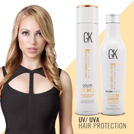 GK HAIR Color Protection Moisturizing Shampoo and Shield Conditioner Combo with no Sulfate and Paraben for Colour Treated Fizzy Oily Dry and Damaged Hairs
