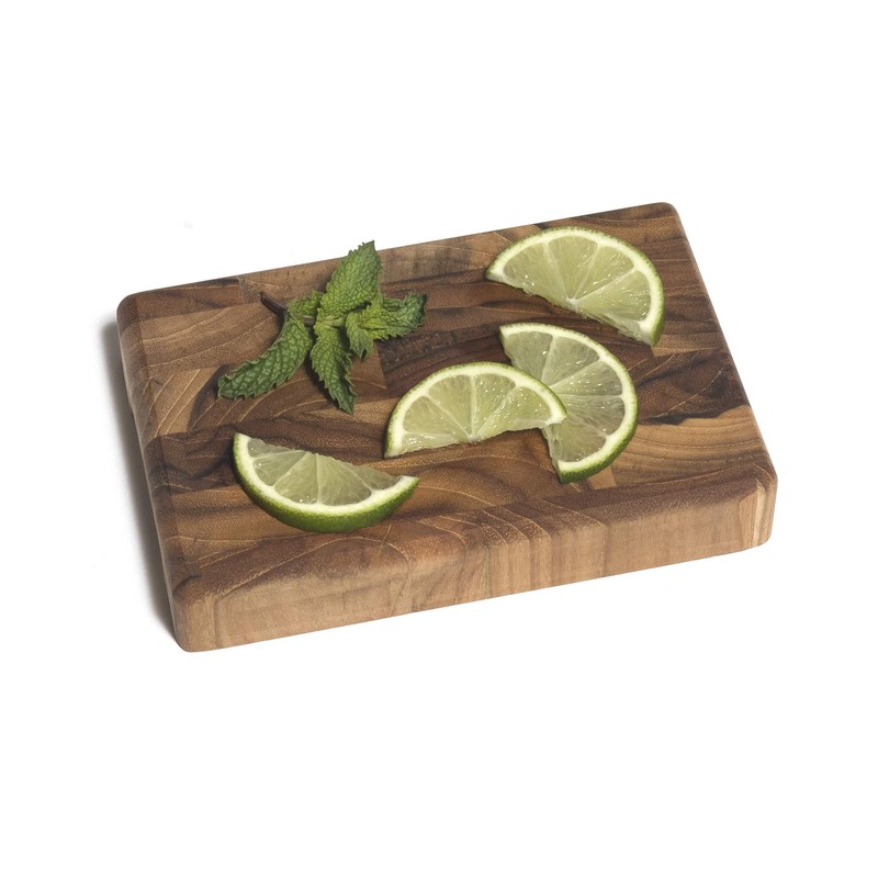 Lipper International 7217 Teak 6" End Grain Cutting Board with