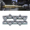 10Pcs Milling Inserts Heat Resistant Tin Plated CNC Cemented Carbide