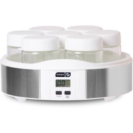 Dash Probiotic Yogurt Maker Time Control Steel Base Glass Jars Parfait Overnight