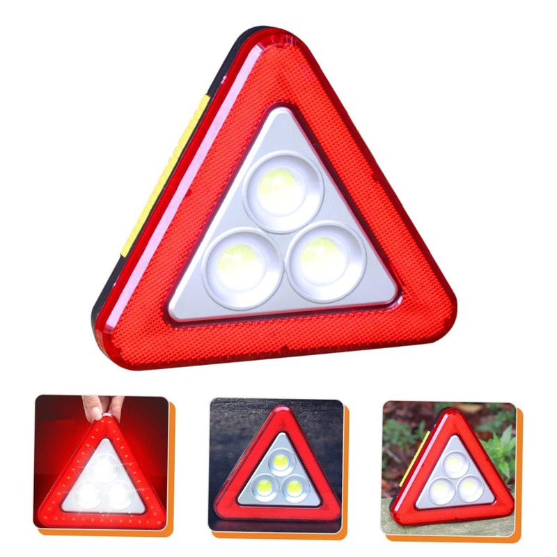 Warning signal lamp triangular indicator board led folding shutter reflector