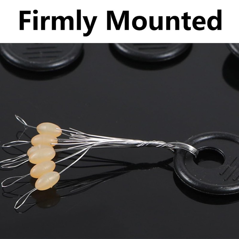 Fishing Bobber Stoppers - 600pcs Rubber Olive Shape Stop Beads,