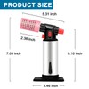 Molgoc Butane Torch with Heat Guard, visible indicator for refilling,Refillable