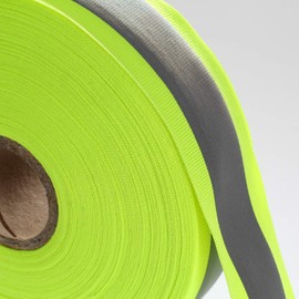 46 m x 50 mm Reflective Tape for Sewing, Reflective Tape - 50 mm Width - with 30 mm Reflective Tape - Safety Reflective Tape for Sewing, Green, TKB5081-green